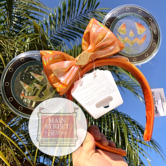 Disney Accessories - Disney Cruise Line 2025 Halloween On The High Seas Porthole Pumpkin Ears - NEW